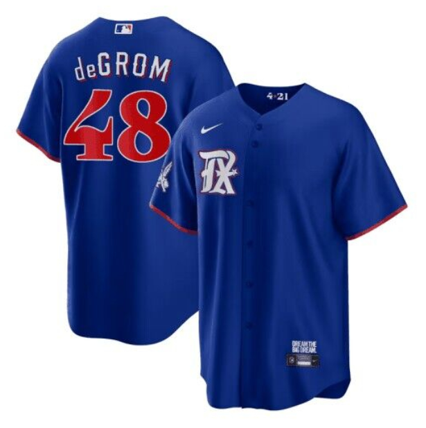 Men's Texas Rangers ACTIVE PLAYER Custom 2023 Royal City Connect Cool Base Stitched Baseball Jersey